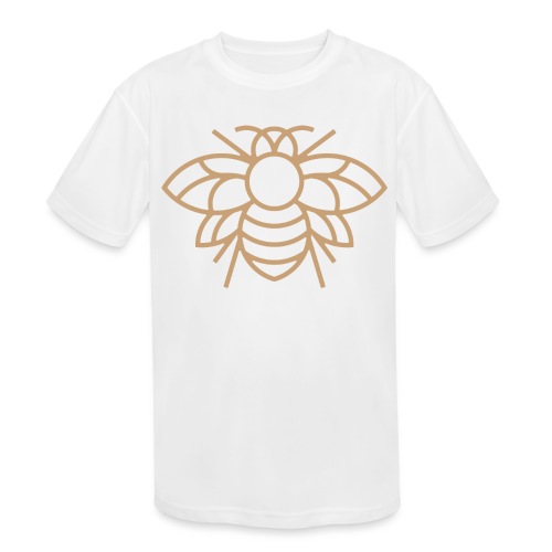 (bee_gold) - Kids' Moisture Wicking Performance T-Shirt