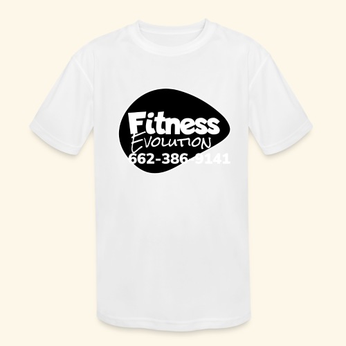 Fitness Evolution Workout Shirt Black - Kids' Moisture Wicking Performance T-Shirt