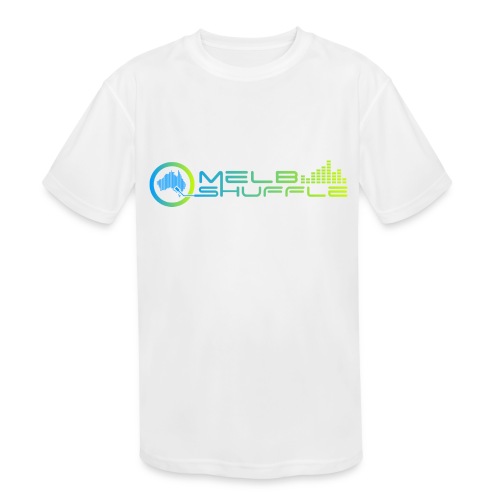 Melbshuffle Gradient Logo - Kids' Moisture Wicking Performance T-Shirt