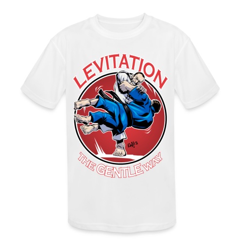 Judo Shirt - Levitation for dark shirt - Kids' Moisture Wicking Performance T-Shirt