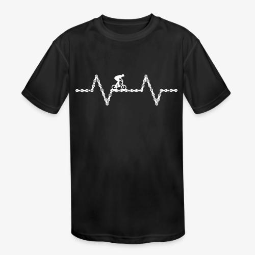 bmx bike heartbeat - Kids' Moisture Wicking Performance T-Shirt