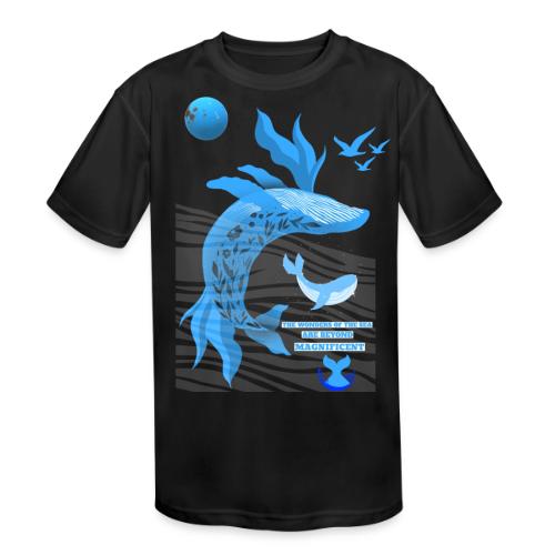 The Wonders Of The Sea - Kids' Moisture Wicking Performance T-Shirt