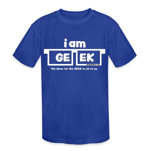 iamGEEK classic White - Kids' Moisture Wicking Performance T-Shirt