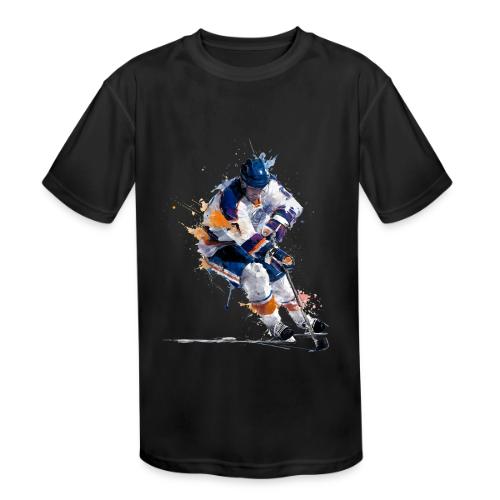 Hockey: Icy Streaks - Kids' Moisture Wicking Performance T-Shirt