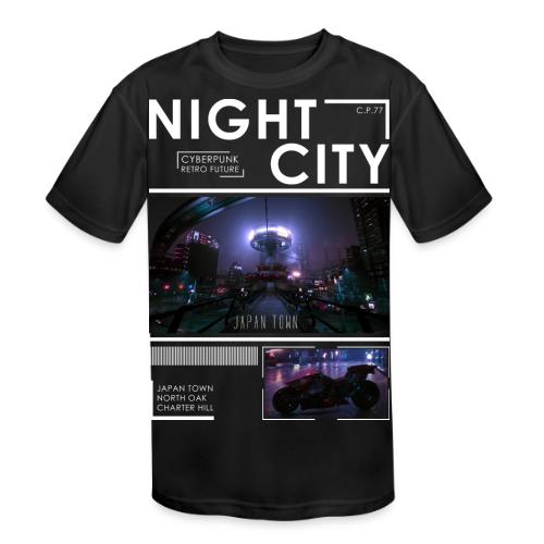 Night City Japan Town - Kids' Moisture Wicking Performance T-Shirt