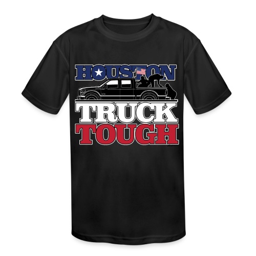 Houston, Truck Tough! - Kids' Moisture Wicking Performance T-Shirt