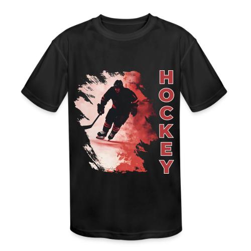 Hockey Fire - Kids' Moisture Wicking Performance T-Shirt