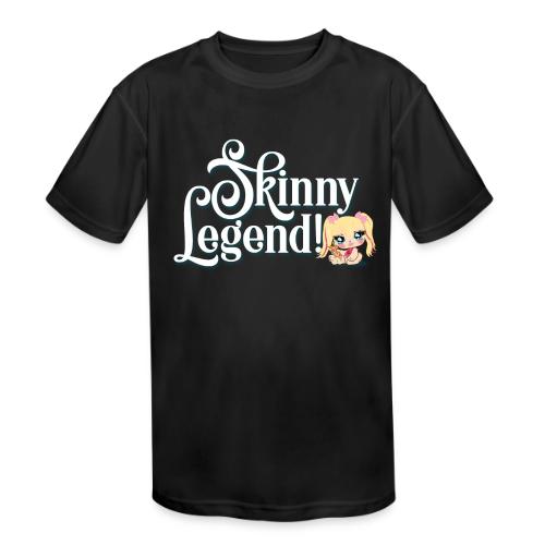 Skinny Legend_ondarker co - Kids' Moisture Wicking Performance T-Shirt