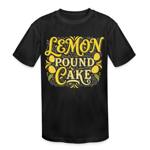 Lemon Pound Cake Vintage Flourish - Kids' Moisture Wicking Performance T-Shirt