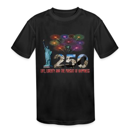 250 Years USA - Kids' Moisture Wicking Performance T-Shirt