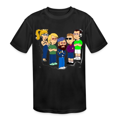 The gangs all here png - Kids' Moisture Wicking Performance T-Shirt