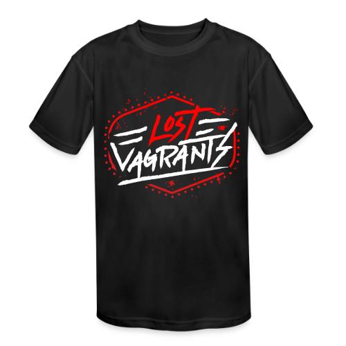 White Logo for Dark Colors - Kids' Moisture Wicking Performance T-Shirt