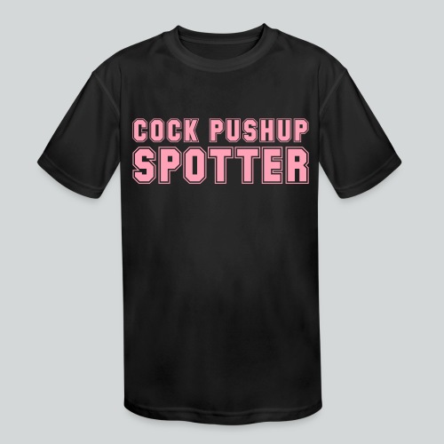 Cock Pushup Spotter - Kids' Moisture Wicking Performance T-Shirt