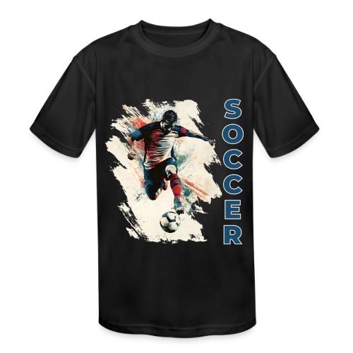Soccer Power Move - Kids' Moisture Wicking Performance T-Shirt