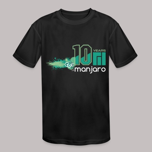 Manjaro 10 years splash v2 - Kids' Moisture Wicking Performance T-Shirt
