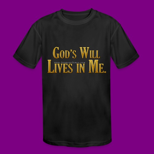 God's will lives in me - A Course in Miracles - Kids' Moisture Wicking Performance T-Shirt