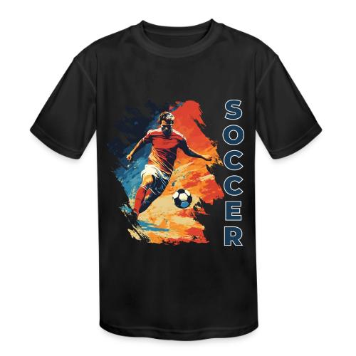Soccer Action Pulse - Kids' Moisture Wicking Performance T-Shirt