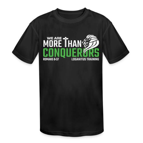 More Than Conquerors...VICTORIOUS - Kids' Moisture Wicking Performance T-Shirt