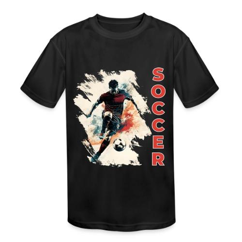 Soccer Blaze - Kids' Moisture Wicking Performance T-Shirt