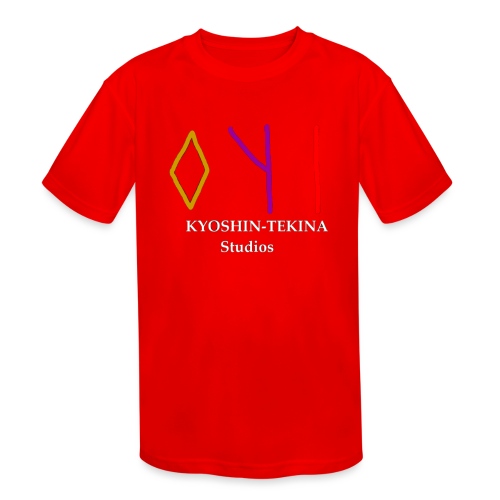 Kyoshin-Tekina Studios logo (white text) - Kids' Moisture Wicking Performance T-Shirt