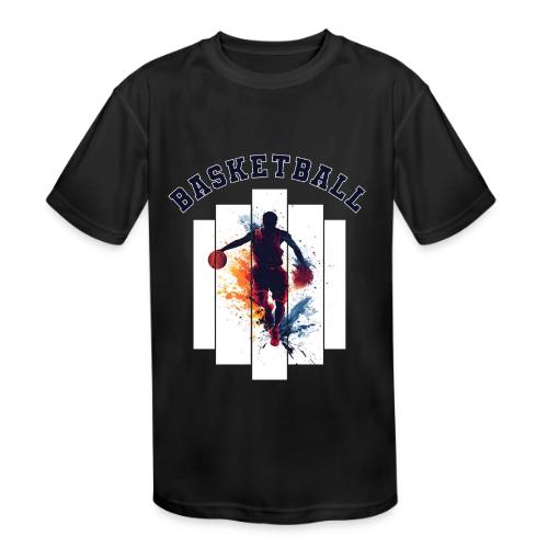 Basketball Never Stops - Kids' Moisture Wicking Performance T-Shirt