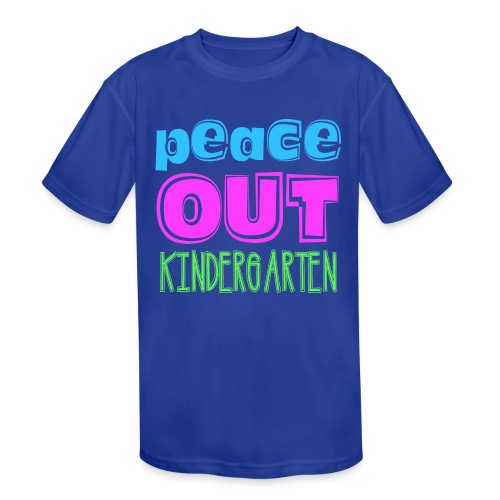 Kreative In Kinder Peace Out - Kids' Moisture Wicking Performance T-Shirt