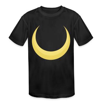 The moon - Kids' Moisture Wicking Performance T-Shirt - black - Front