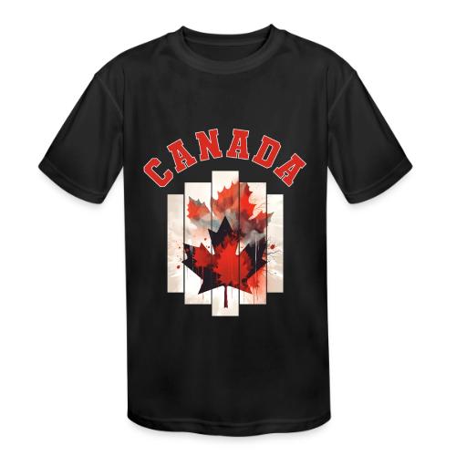 Heart of Canada Art - Kids' Moisture Wicking Performance T-Shirt