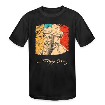 Signature John Calvin - Kids' Moisture Wicking Performance T-Shirt - black - Front