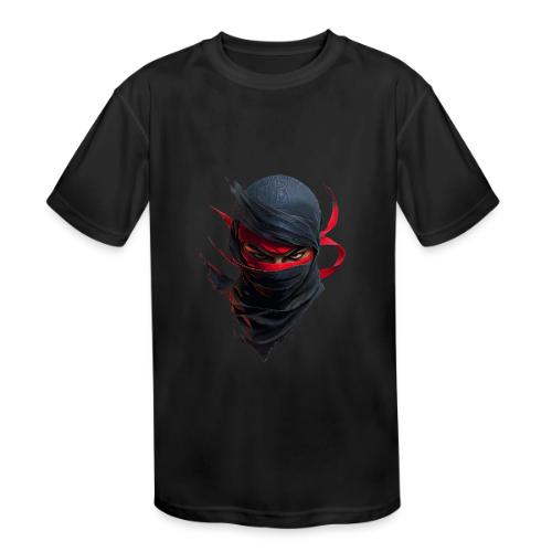 Crimson Stare Ninja - Kids' Moisture Wicking Performance T-Shirt