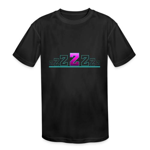Letter Z – Capital Varsity Alphabet Monogram - Kids' Moisture Wicking Performance T-Shirt
