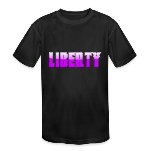 Liberty Typography Graphic Design - Kids' Moisture Wicking Performance T-Shirt