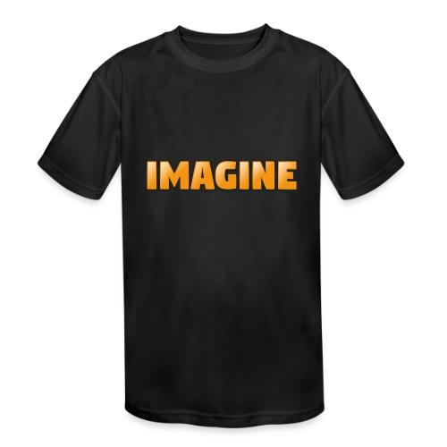 Imagine Word Art – Creative Gradient Design - Kids' Moisture Wicking Performance T-Shirt