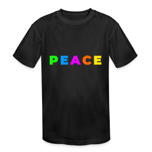 Peace in Every Color - Kids' Moisture Wicking Performance T-Shirt