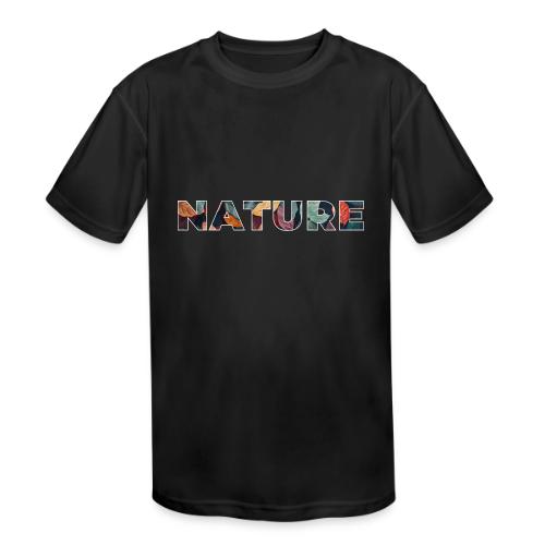 Nature in Every Letter - Kids' Moisture Wicking Performance T-Shirt