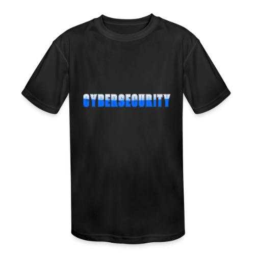 Cybersecurity Word Art Design - Kids' Moisture Wicking Performance T-Shirt