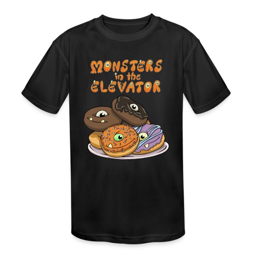 Monster Donuts Logo Mug - Kids' Moisture Wicking Performance T-Shirt