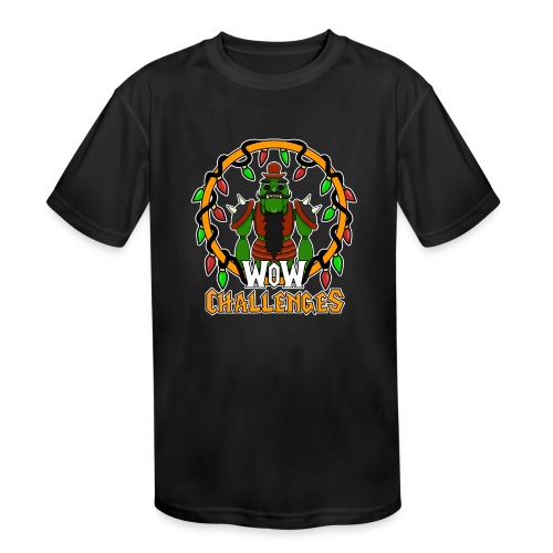 WoW Challenges Holiday Orc WHITE - Kids' Moisture Wicking Performance T-Shirt