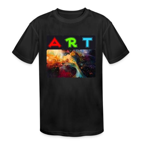 Waves of Art - Kids' Moisture Wicking Performance T-Shirt