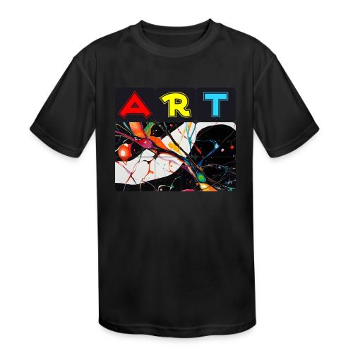 Art in Motion: Color Unleashed - Kids' Moisture Wicking Performance T-Shirt