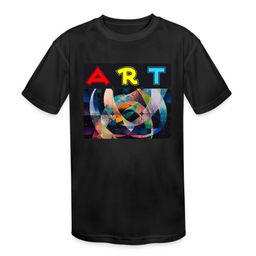 Art of Stripes and Shades - Kids' Moisture Wicking Performance T-Shirt
