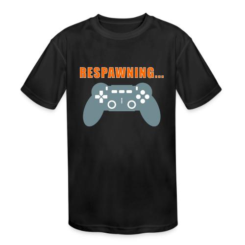 Respawning Gamer Controller Design - Kids' Moisture Wicking Performance T-Shirt