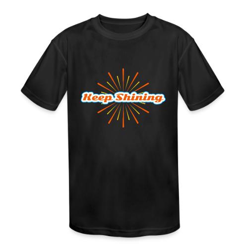 Keep Shining: Radiant Energy Design - Kids' Moisture Wicking Performance T-Shirt