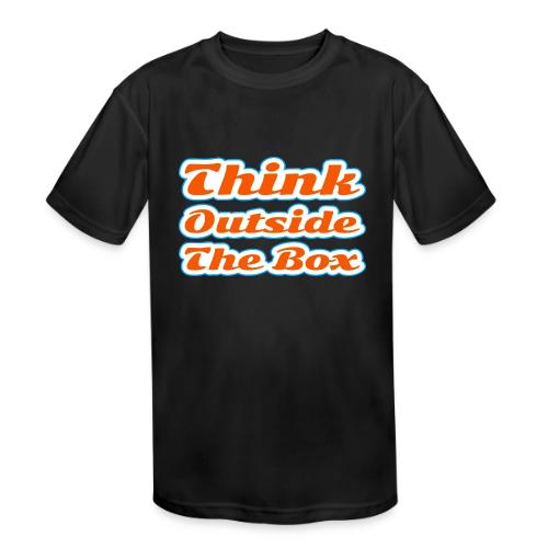 Think Outside the Box — Creative Mindset Script - Kids' Moisture Wicking Performance T-Shirt