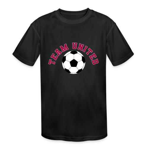 Team United Soccer Ball Sports Design - Kids' Moisture Wicking Performance T-Shirt