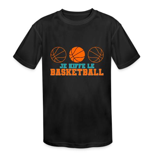 I love basketball - Kids' Moisture Wicking Performance T-Shirt