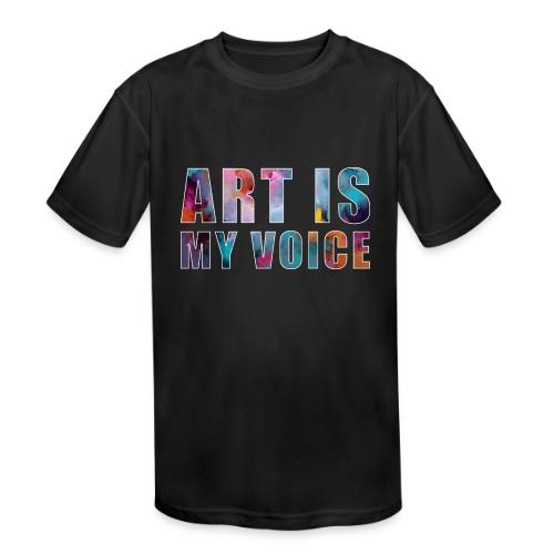 Art Is My Voice - Kids' Moisture Wicking Performance T-Shirt