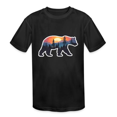 Mountain Spirit Bear - Kids' Moisture Wicking Performance T-Shirt