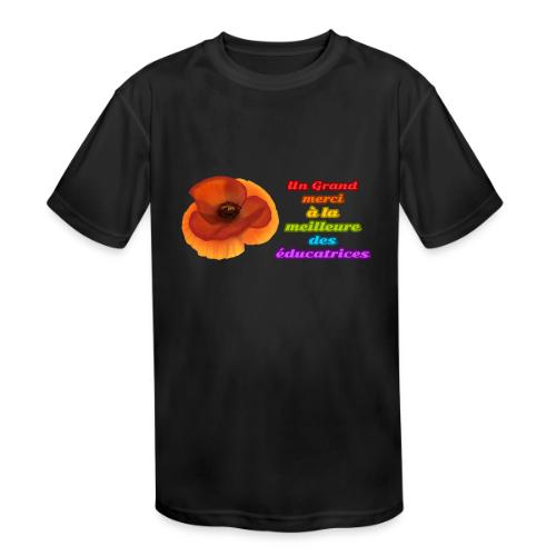 Thank you to the best educator - Kids' Moisture Wicking Performance T-Shirt