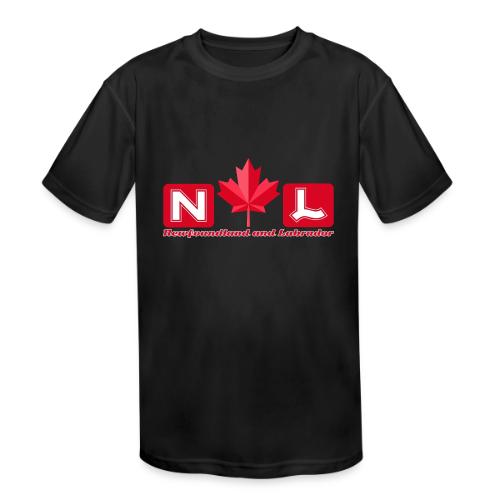 Newfoundland and Labrador, province of Canada - Kids' Moisture Wicking Performance T-Shirt